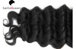China Deep Wave 1B Natural Black Hair Weave Mongolian Hair Extensions 100% Unprocessed supplier