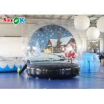 Christmas Human Size Giant Inflatable Snow Globe Transparent Globe Ball Photo Booth for sale