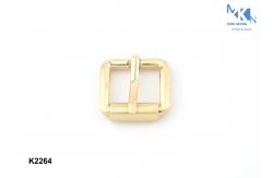 China Shiny  Shoe Strap Buckles / Belt Small Roller Buckle Polished With Hanging Plating supplier