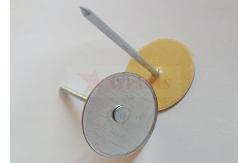 China Galvanized Steel 2 Cup Head Pins With Paper Washer For Securing Insulation supplier