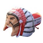 ustom inflatable football tunnel , inflatable chief helmet tunnel for sale