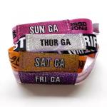 Elastic NFC Fabric Wristband RFID Chip Bracelet With Custom Logo for sale
