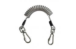 China High Security Coiled Tool Lanyard Stretchable Transparent Heavy Duty Plastic Spring supplier