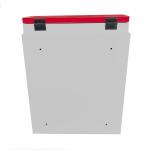 Universal Red Curved Alarmed Wall Mount AED Cabinet For Illumination