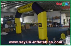 China Inflatable Start Line Yellow Inflatable Archways Long Distance Running Inflatable Race Arch supplier