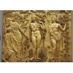 Friendship Outdoor Metal Bronze Relief For Wall Decoration Customized Size for sale