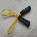Reflective Silver Injection Rope Rubber  Zipper Puller For Garment Decoration for sale