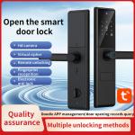 Digital Viewer Lock Wifi Tuya APP Camera Lock Biometric Fingerprint Smart Door lock for sale