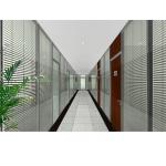 Double-Layer Glass Partition with Built-in Louvers for Offices for sale