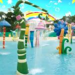 Children Outdoor Playground Equipment Swimming Pool Water Splash Pad Glory Flower for Kids for sale