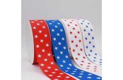China Fancy 1 Inch Grosgrain Ribbon , Smooth Touch Feeling Custom Logo Ribbon supplier