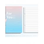 Elegant Notebook Hardcover Book Printing with Customized Page Count