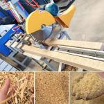 Italy Double Head Sawdust Wood Square Pallet Blocks Machine for sale