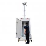 6m Mast Camera Surveillance Cube Security Tower For Temporary Construction Site