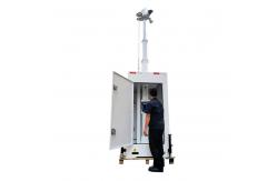 China 6m Mast Camera Surveillance Cube Security Tower For Temporary Construction Site supplier