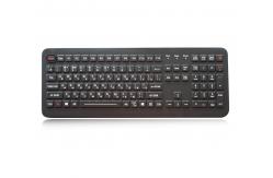 China 108 Keys Silicone Industrial Keyboard IP68 Waterproof Backlit Desktop supplier