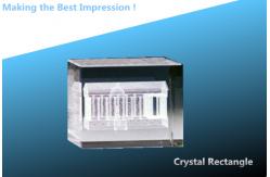 China 3d image crystal blocks/crystal 3d blocks/blank crystal rectangle/3d engraving crystals supplier