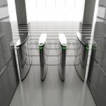 Emergency Measures Power Cut And Free Passage Flap Barrier Turnstile 0.8S Open Time for sale