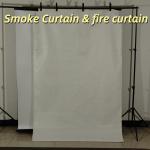 Multiple Colors Customized Smoke Blocking Curtains Fireproof Silicone Coated Fiberglass Fabric for sale