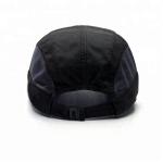 4 Panel Summer Golf Hats , Black Mesh Golf Hats OEM / ODM Available