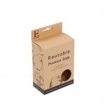 Brown Hang Tag Kraft Eco Friendly Packaging Box With Round Window for sale