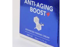 China Custom Face Cream Packaging Box Royal Blue Cosmetic Paper Box Printing Logo supplier