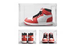 China Household Acrylic Drop Front Shoe Box Transparent Stackable supplier