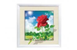 China CMYK Printing 5D Effect Lenticular Movie Poster / Pictures With White MDP Frame supplier