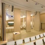 Multi Color Wooden Removable Folding Partition Walls For Exhibition Aluminium Frame for sale