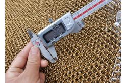 China High Strength 1.2mm Metal Coil Drapery Curtain For Room Dividers supplier