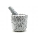 Marble Stone Mortar And Pestle Crush Spices Garlic Herb Spice Grinder for sale