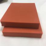 Custom low hardness red color silicone sponge foam rubber for heat pressing machine for sale