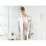 Nightgown Mens Summer Pj Sets Silk Satin Mens Cotton Summer Pajamas for sale