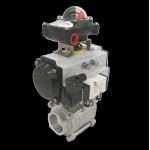 Confined Installation Pneumatic Carbon Steel Flanged Ball Valve for sale