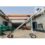 Mobile Stainless Steel Screw Conveyor ,  Inclined Screw Conveyor For Salt Chemical for sale