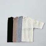 190gsm Kids Basic Pocket Long Tee 4 Colors Regular Fit Style 100% Cotton for sale