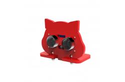 China Red Electronic Components Ultrasonic Sensor Mounting Bracket Holder With Screws supplier