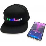 Animated Sign Bluetooth LED Hat Programmable Message Black Cap for sale