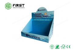 China Offest Printing Custom Recycled Retail Display Boxes Cardboard , Portable Cardboard Counter Display supplier