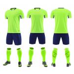 Casual Training Plain Soccer Jerseys Sublimated Soccer Uniforms Set Short Sleeve for sale