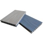 Solid WPC Outdoor 16 Ft Decking Boards Coextrusion Woodgrain Hollow Flooring for sale