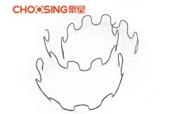 China Excellent Elasticity Zig Zag Couch Springs , 25 Sinuous Wire Springs Round Shaped supplier