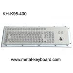 FCC 95 Keys Panel Mount Industrial Keyboard With Trackball Standard PC Layout for sale