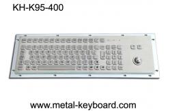 China FCC 95 Keys Panel Mount Industrial Keyboard With Trackball Standard PC Layout supplier