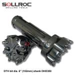 152mm Shank M60 Tungsten DTH Drill Bits For Borehole Drilling for sale