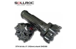China 152mm Shank M60 Tungsten DTH Drill Bits For Borehole Drilling supplier