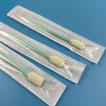 Round Rectangle Head Medical Sterile Foam Tip Swabs Individual Pack for sale