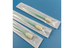 China Round Rectangle Head Medical Sterile Foam Tip Swabs Individual Pack supplier