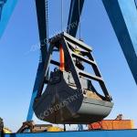 3 Cubic Meter 2 Rope Remote Control Grab Marine Crane Excavator Clamshell Bucket for sale