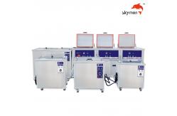 China Value / Bottles Ultrasonic Cleaning Device 38L Double Tank With Rinsing Function supplier